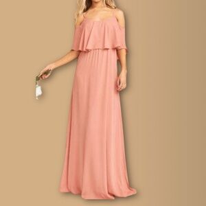 Show Me Your Mumu Caitlin Ruffle Maxi Dress Size Medium